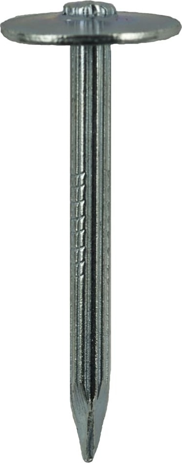 ViD Stahlnagel, glanzverzinkt, durchgängig geriffelt, Scheibenkopf 250 Stück 50mm