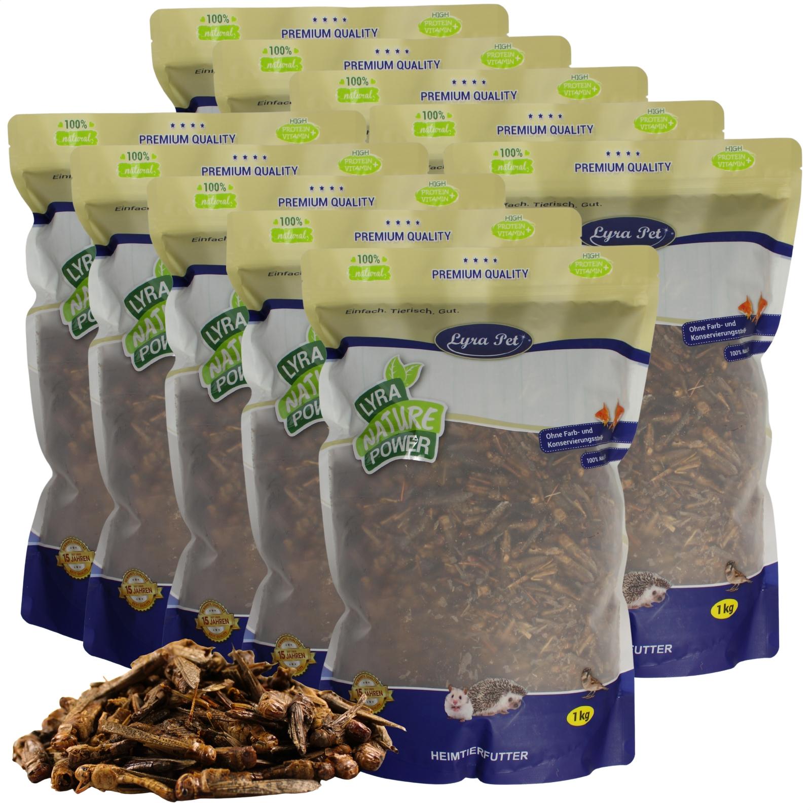10 kg Lyra Pet® Heuschrecken getrocknet 54535-003