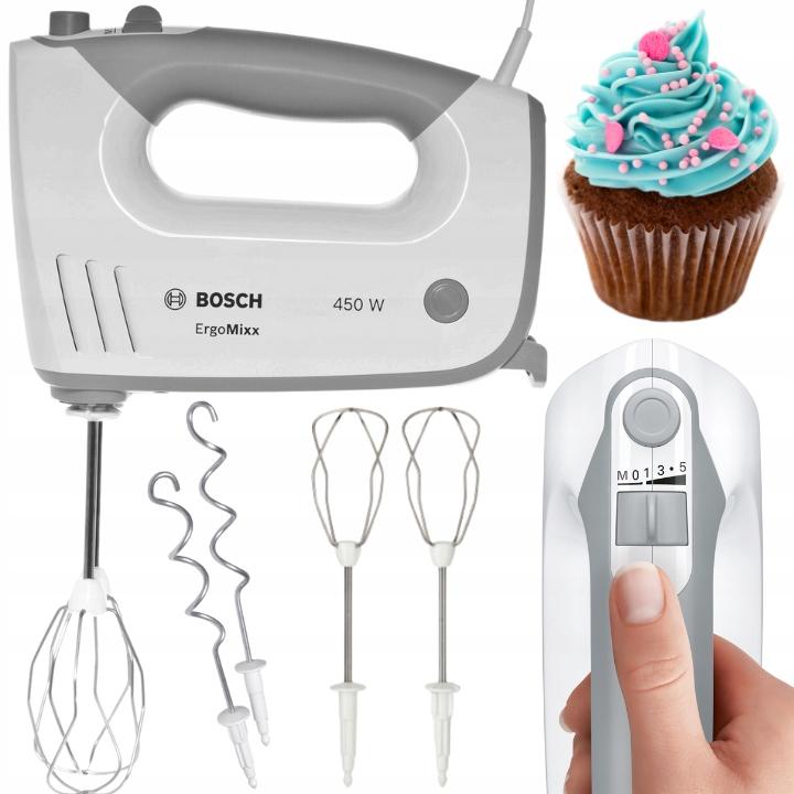 Leistungsstarker Handmixer Bosch 450W Ergomix Turbo-5 Leistungsstufen, 2 Aufsätze