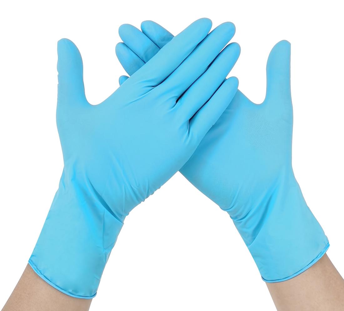 Wigento Einweghandschuhe Einmalhandschuhe Nitrilhandschuhe M Handschuhe Box Blau 6600067