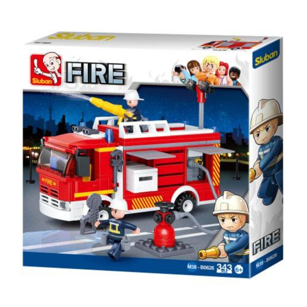 Sluban BLOCKS SLUBAN FIRE CAR 343 PCS M38-B0626 101380626