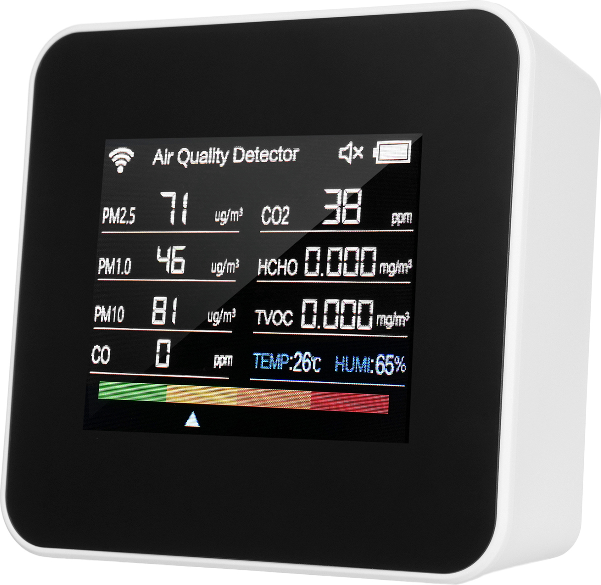 14 v 1 Tuya WiFi tester kvality ovzdušia APP ovládanie Detektor CO2 Detektor oxidu uhličitého CO TVOC HCHO PM2,5 PM1,0 PM10 Teplota Vlhkosť