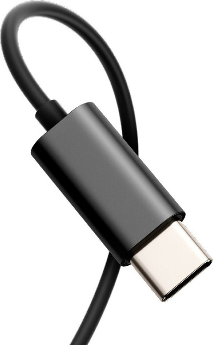 Kovové slúchadlá do uší Joyroom TYPE-C Series JR-EC07 USB-C - čierne