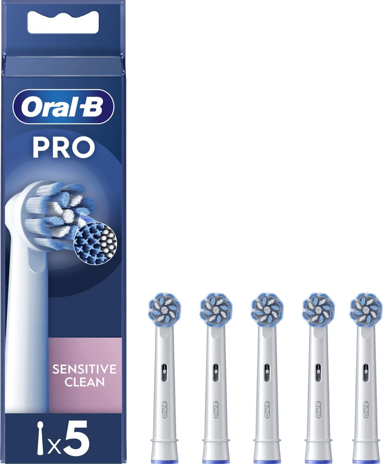 Oral-B Pro Sensitive Clean, 5 kusov, Biela, Oral-B, iO, Pulsonic, Blistr