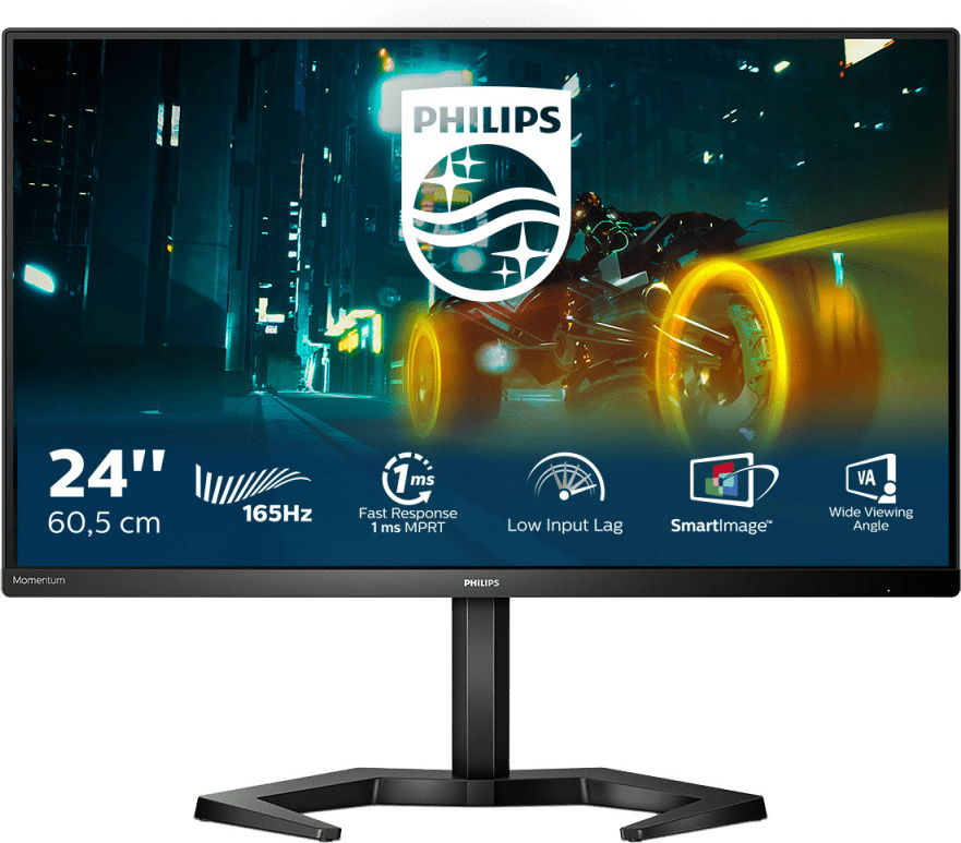 Philips Momentum 24M1N3200VA/00, 60,5 cm (23.8"), 1920 x 1080 px, Full HD, LED, 4 ms, Čierna
