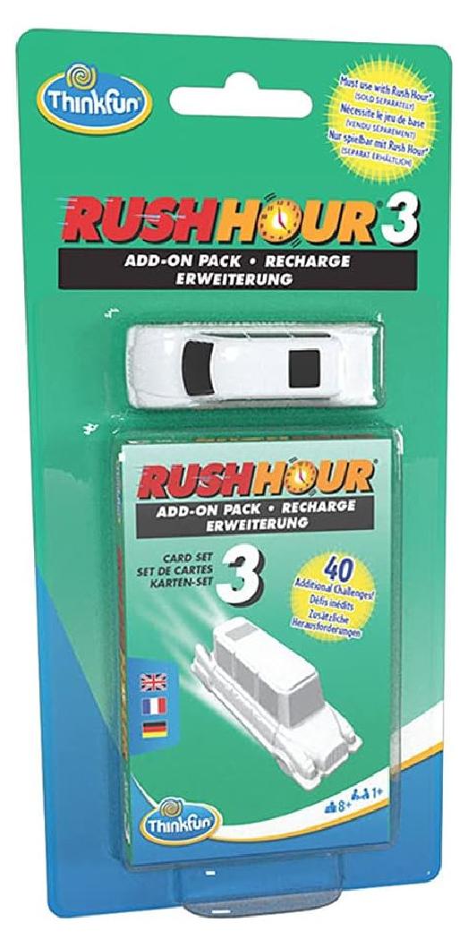 ThinkFun 76452 - Spiele-Erweiterung - Rush Hour 3 Add-on pack Erweiterung 40 neue Aufgaben