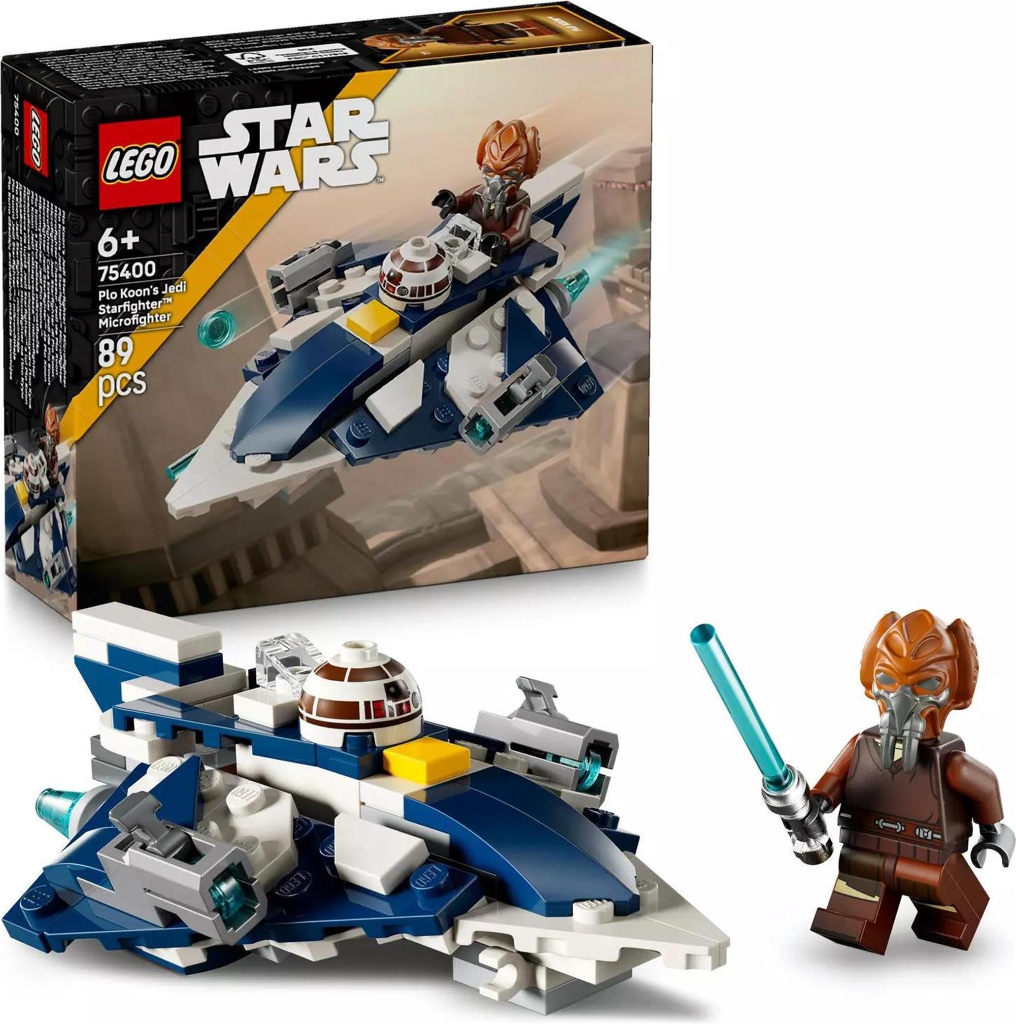 LEGO Star Wars Plo Koon a jeho jediská mikrostíhačka, Stavebnica, 6 rok / roky, Plast, 89 kusov, 116 g
