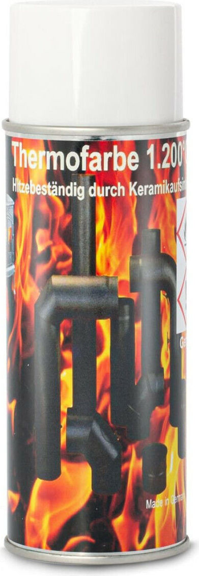 Ad Ideen Ofenfarbe 1200 °C Spezial Ofenlack Thermofarbe Thermolack FARBLOS Klar Spray