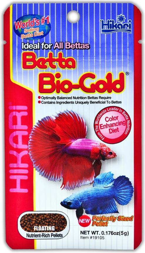 Hikari Betta -Gold Fischfutter 5g, schwimmende Granulat-Kugeln für Kampffische