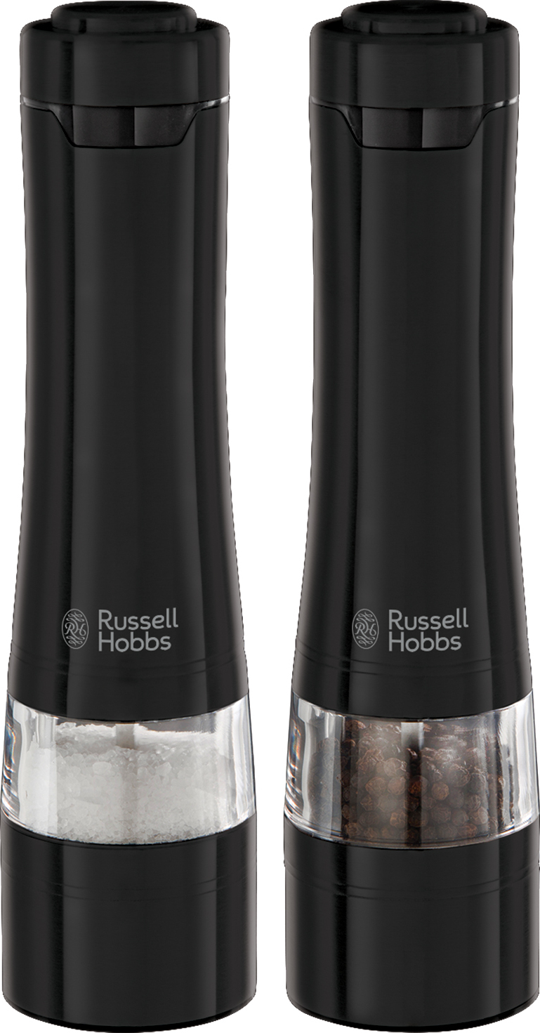 Russell Hobbs Salz- und Pfeffermühle Ceramic Steelworks schwarzer Stahl 28010-56