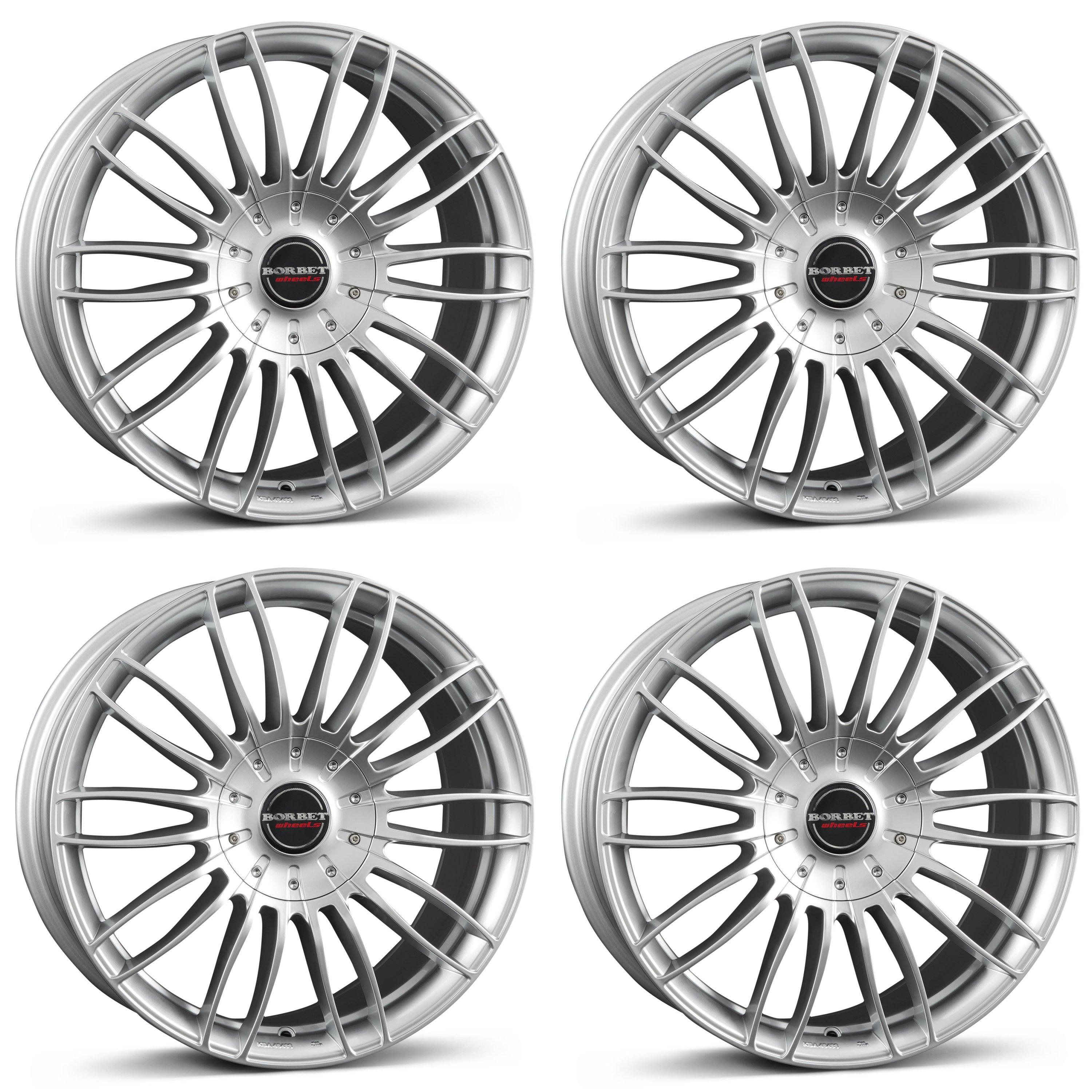 4 Borbet Felgen CW3 8.5x19 ET45 5x120 SIL für Land Rover Discovery 3 Discovery 4 Discovery 5 Range 5x120 SIL für Land Rover Discovery 3 4-CW3 85945120572,6STS/ROV