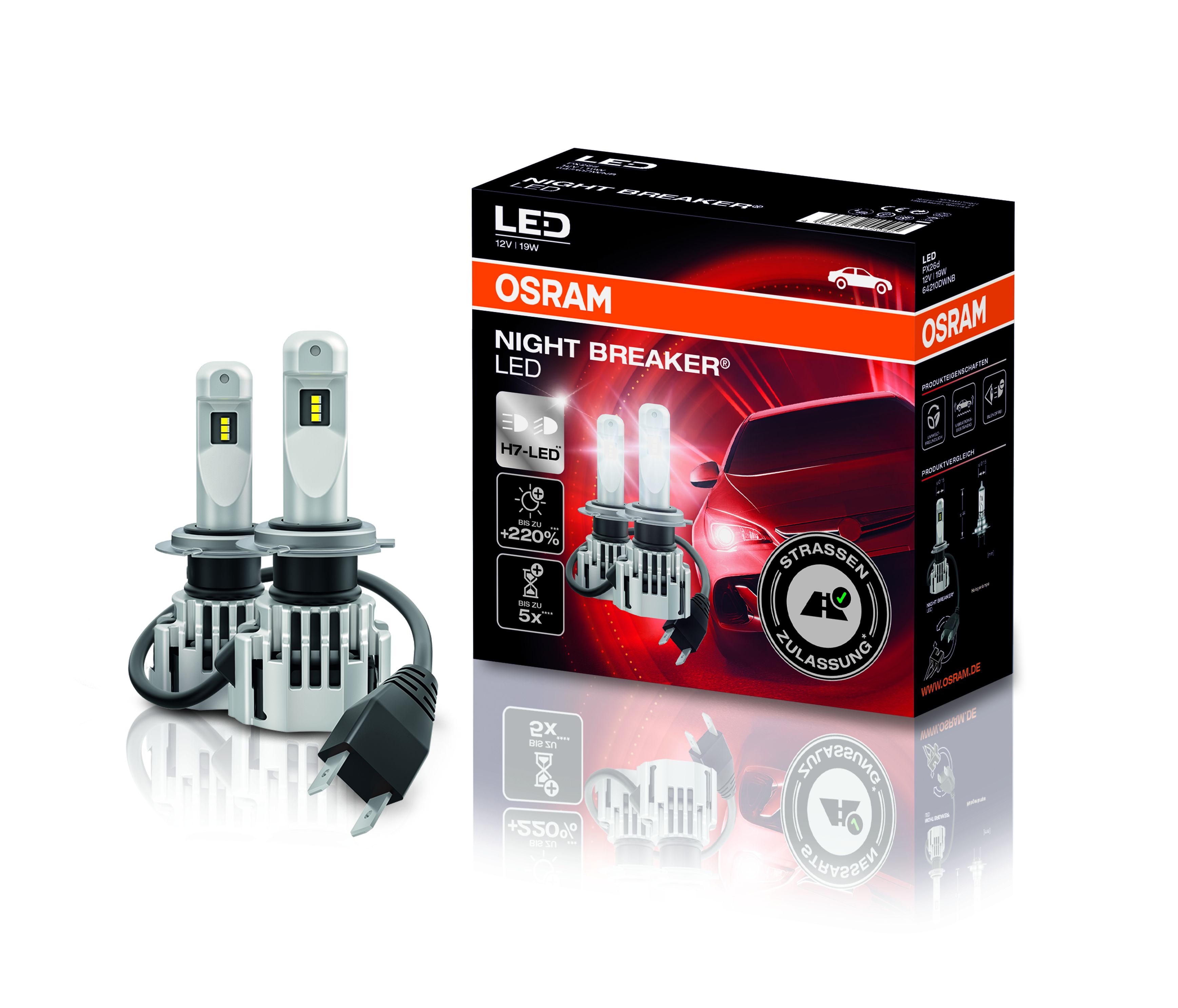 H7 12V 55W Glühlampen passend für Auto und Motorrad