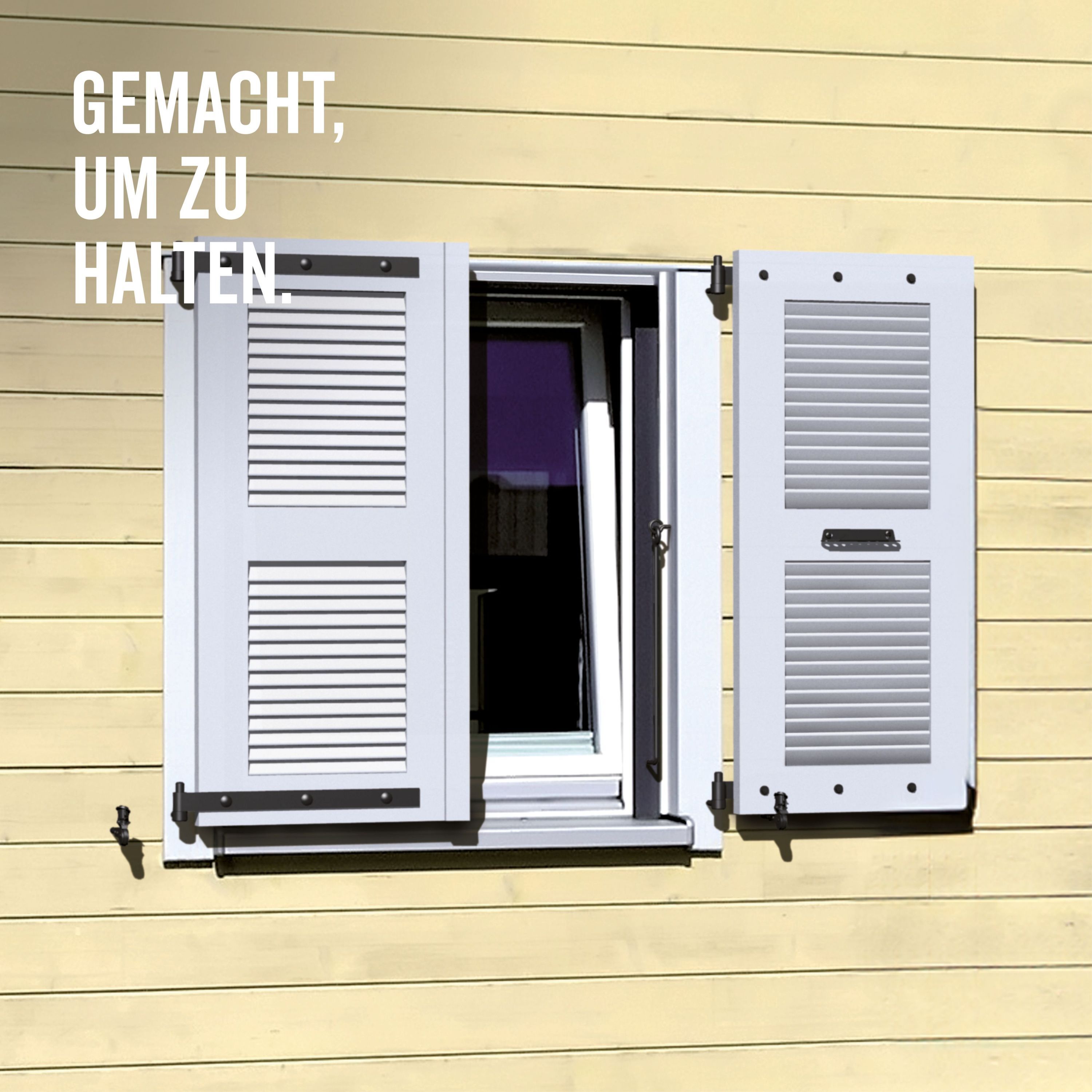 Alberts 10x Fensterladen-Feststeller, schwarz, galvanisch blau verzinkt oder galvanisch verzinkt, dickschichtpassiviert, Farbe:galvanisch verzinkt, dickschichtpassiviert 845469