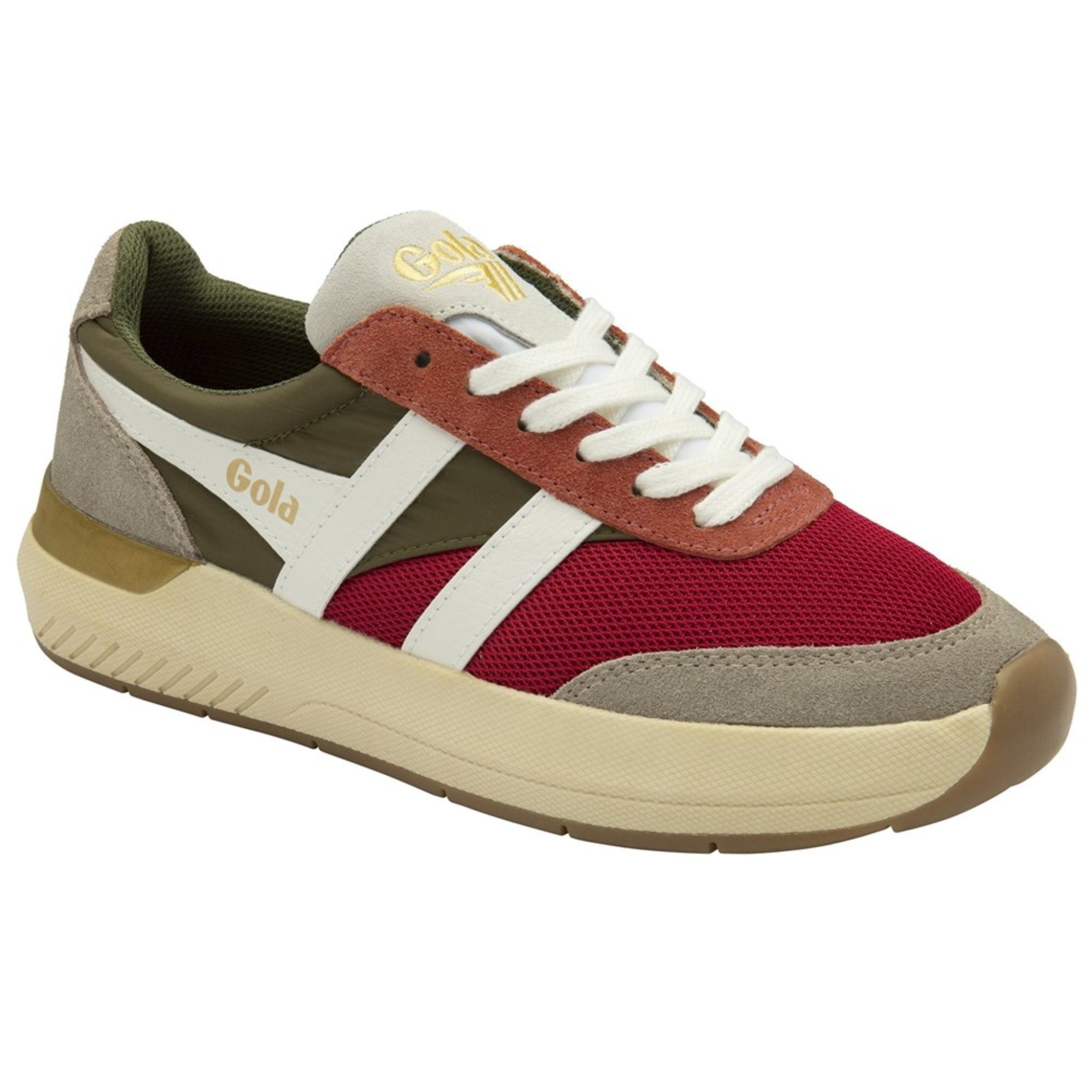 Gola Raven, Scarpe Da Ginnastica Donna - Modello CLB516, Colori Wheat/Coral Pink/Royal Purple, Taglia 41 - 3