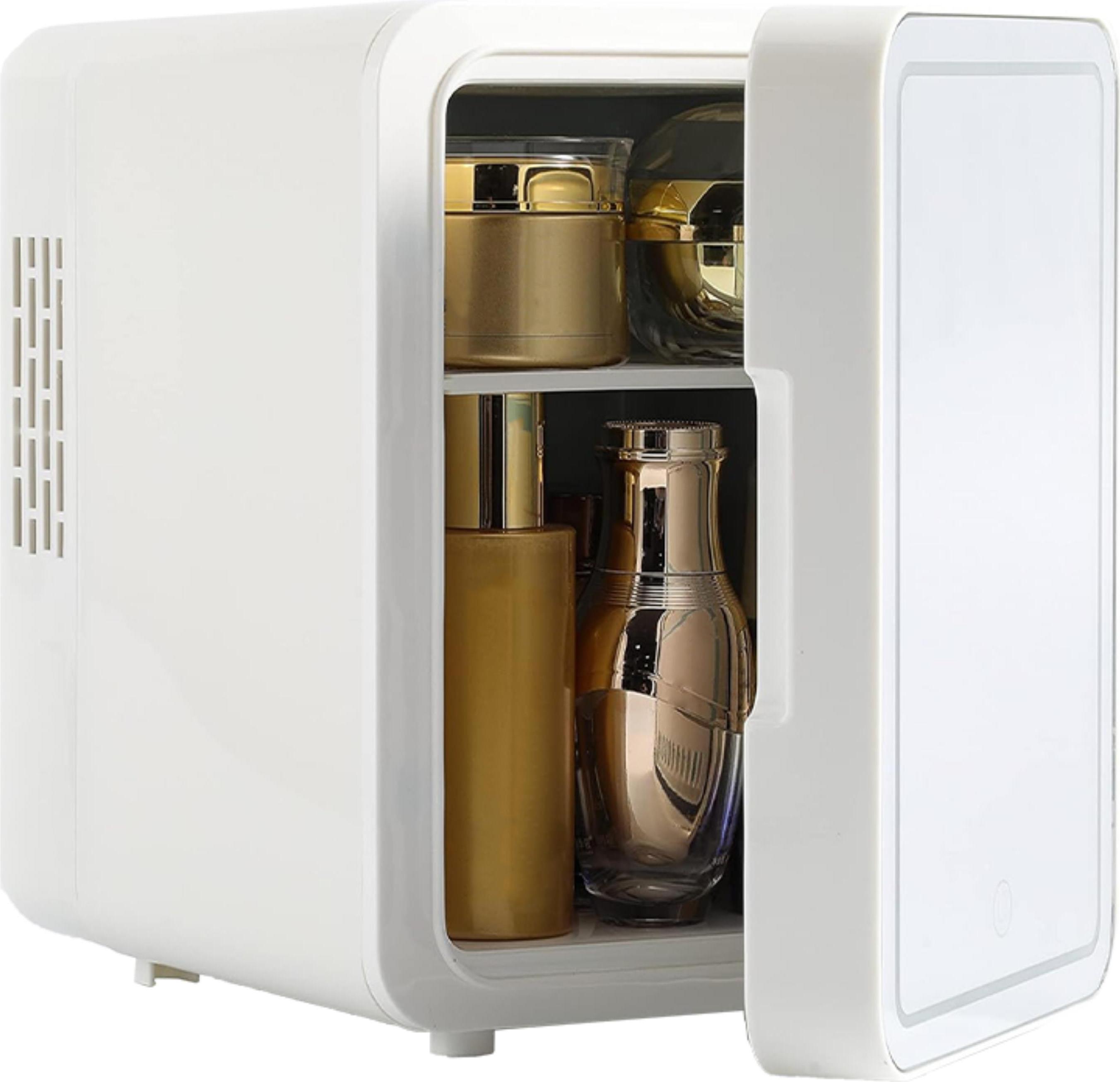 Zilan Mini Kühlschrank 4L Kosmetikkühlschrank mit Spiegel Schönheitskühlschrank Make Up Kühlschrank Kühlgerät Mini Minikühlschrank ZLN-1160