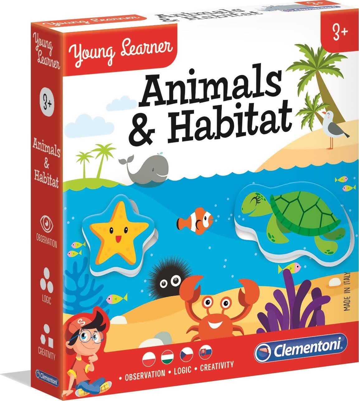 Clementoni Tiere Young&Learner Tiere und ihre Lebensräume Lernspiel T-6895