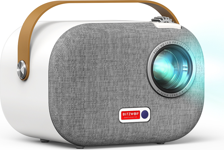 Blitzwolf®V2 1080P Android projektor Automatická korekcia lichobežníkového skreslenia 5G WIFI 200ANSI lúmenov Android 9.0 Google Assistant Prenosné mini domáce kino Vonkajší film - zástrčka EÚ