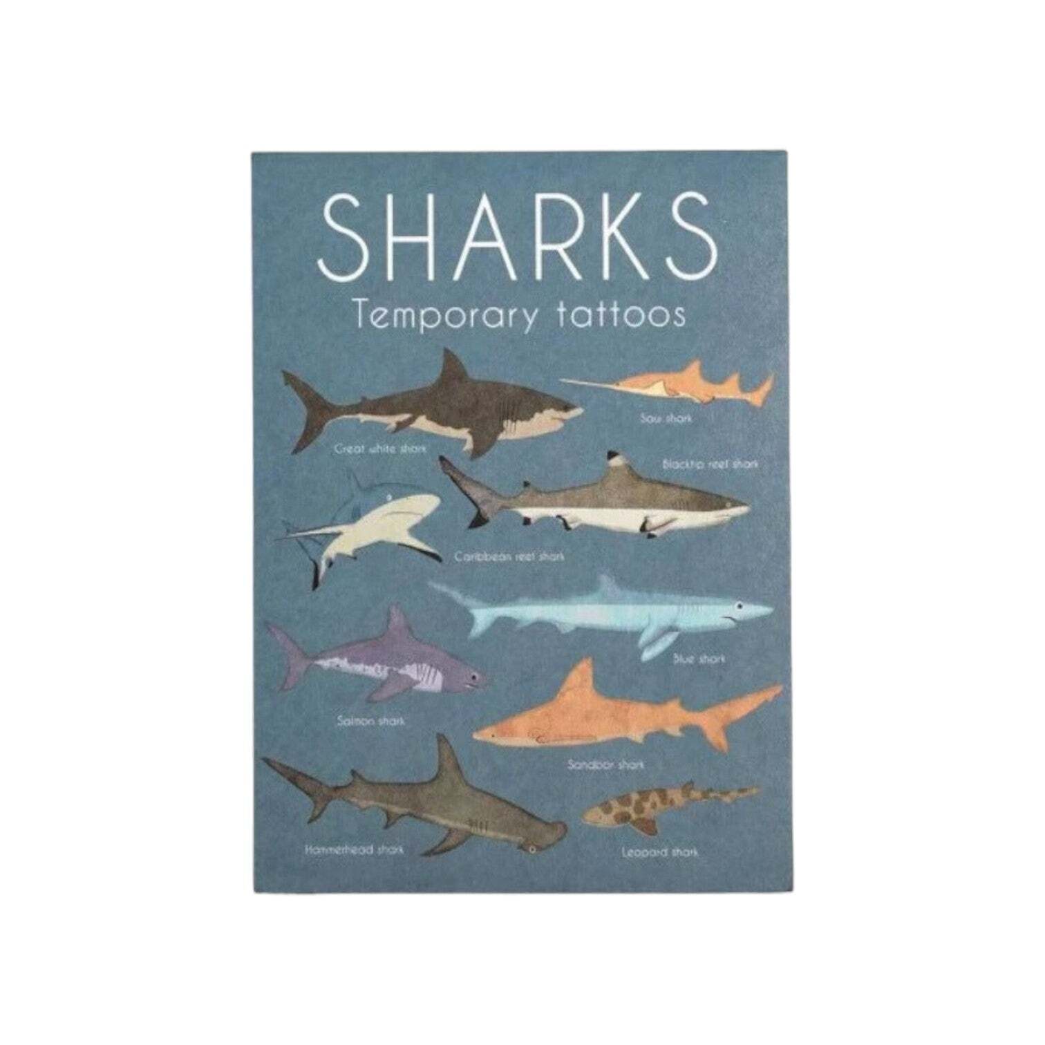 Rex London - Temporäre Tattoos 'Haie' - 2 Blatt