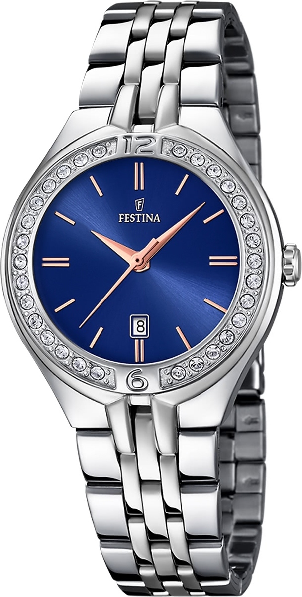 Dámske hodinky Festina z ušľachtilej ocele strieborné Náramkové hodinky Festina Mademoiselle UF16867/5