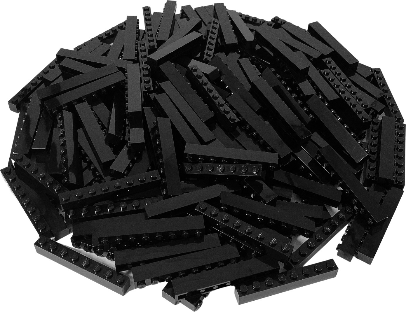 LEGO® 1x8 kociek Vysoké kocky Čierna - 3008 NEW! Množstvo 100x