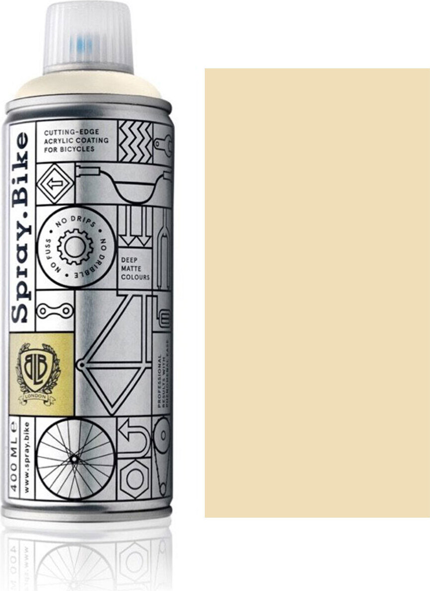 SPRAY.BIKE Fahrrad Lackspray Keine GRUNDIERUNG notwendig - Acryllack Spray 400 ml, Farbe:Chalk Farm COSMOS-48102
