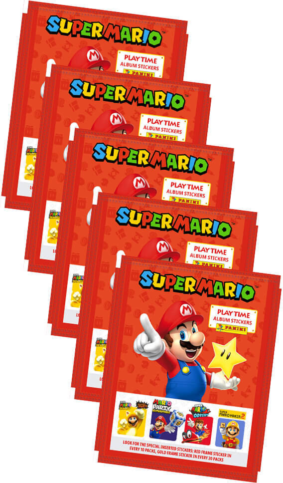 Panini Super Mario Sticker - Play Time (2023) - 5 Tüten Sammelsticker