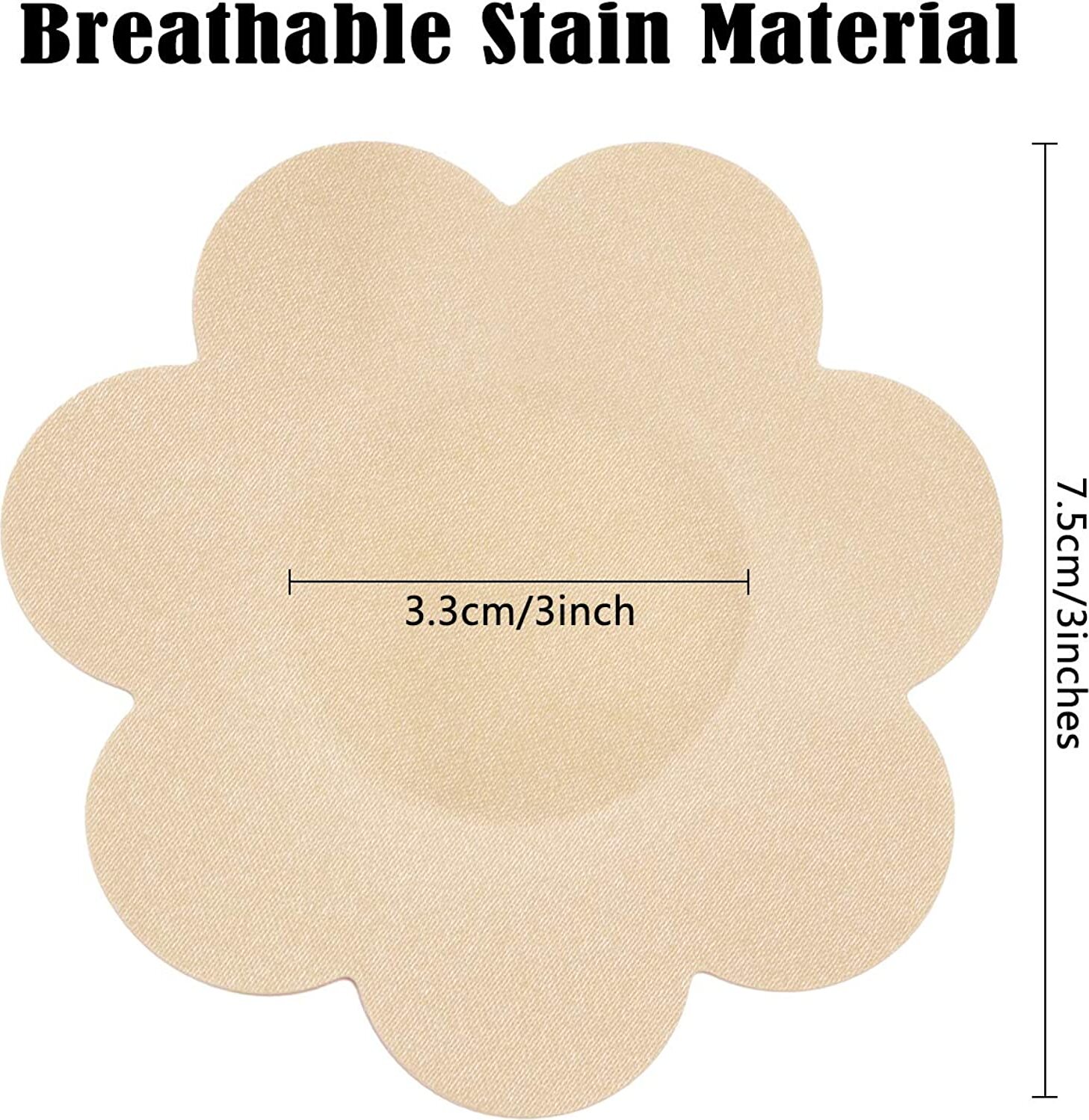 FeelGlad 30 Stück Brustwarzenabdeckung Pflaume Einweg-Brustwarzenabdeckung Selbstklebende Blütenblatt-Büstenhalter RLWQ-CL-20220909-1688
