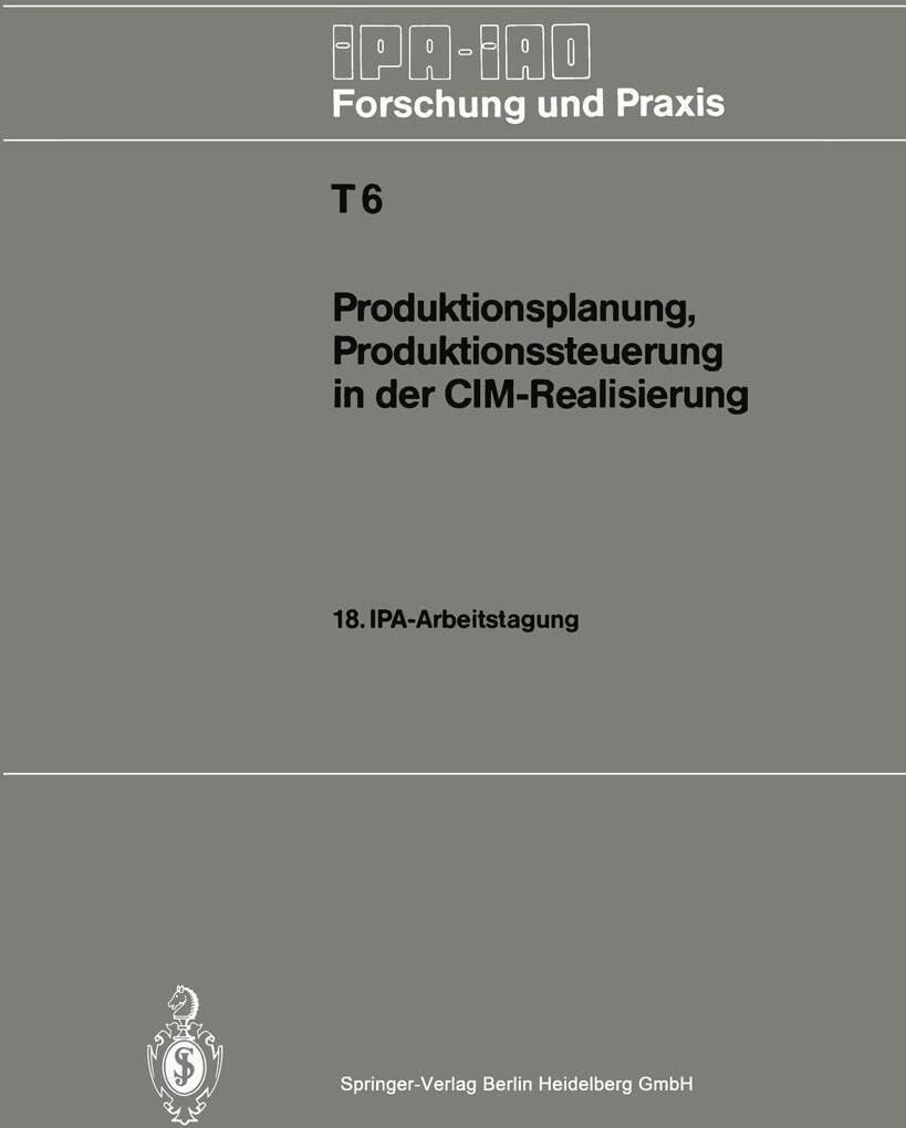 Sonstige Verlage Produktionsplanung, Produktionssteuerung in der CIM-Realisierung
