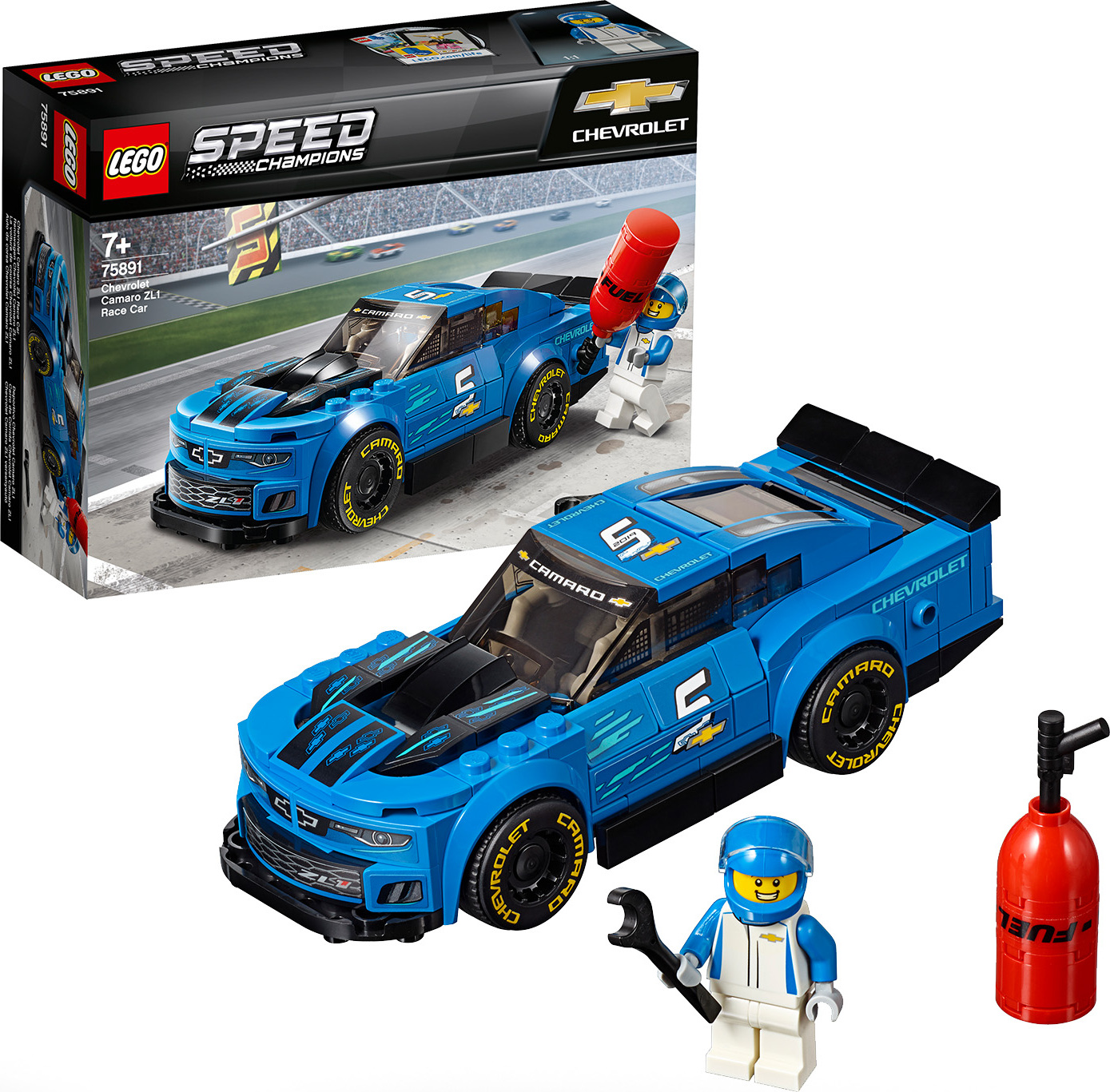 LEGO 75891 Speed Champions Rennwagen Chevrolet Camaro ZL1, Sammlerstück