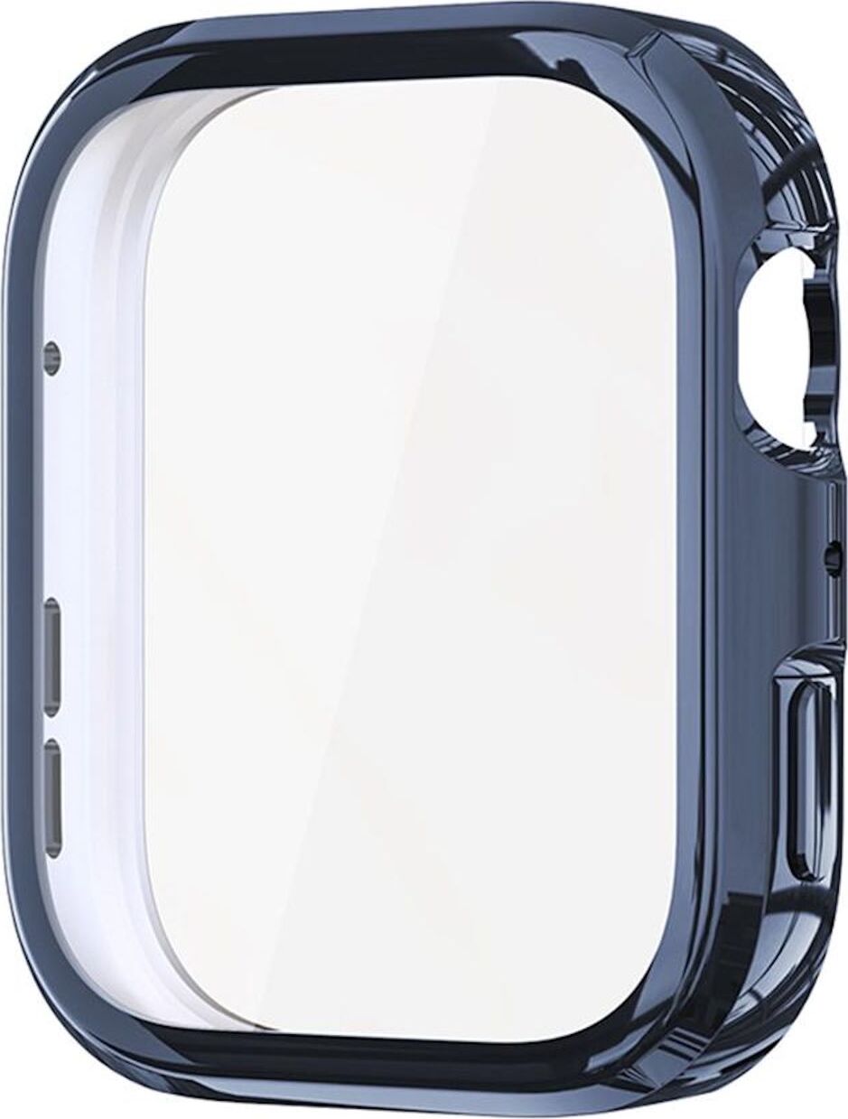 Pre Huawei Watch Fit 4 Galvanizovaný plný kryt TPU Smart Watch Case Blue