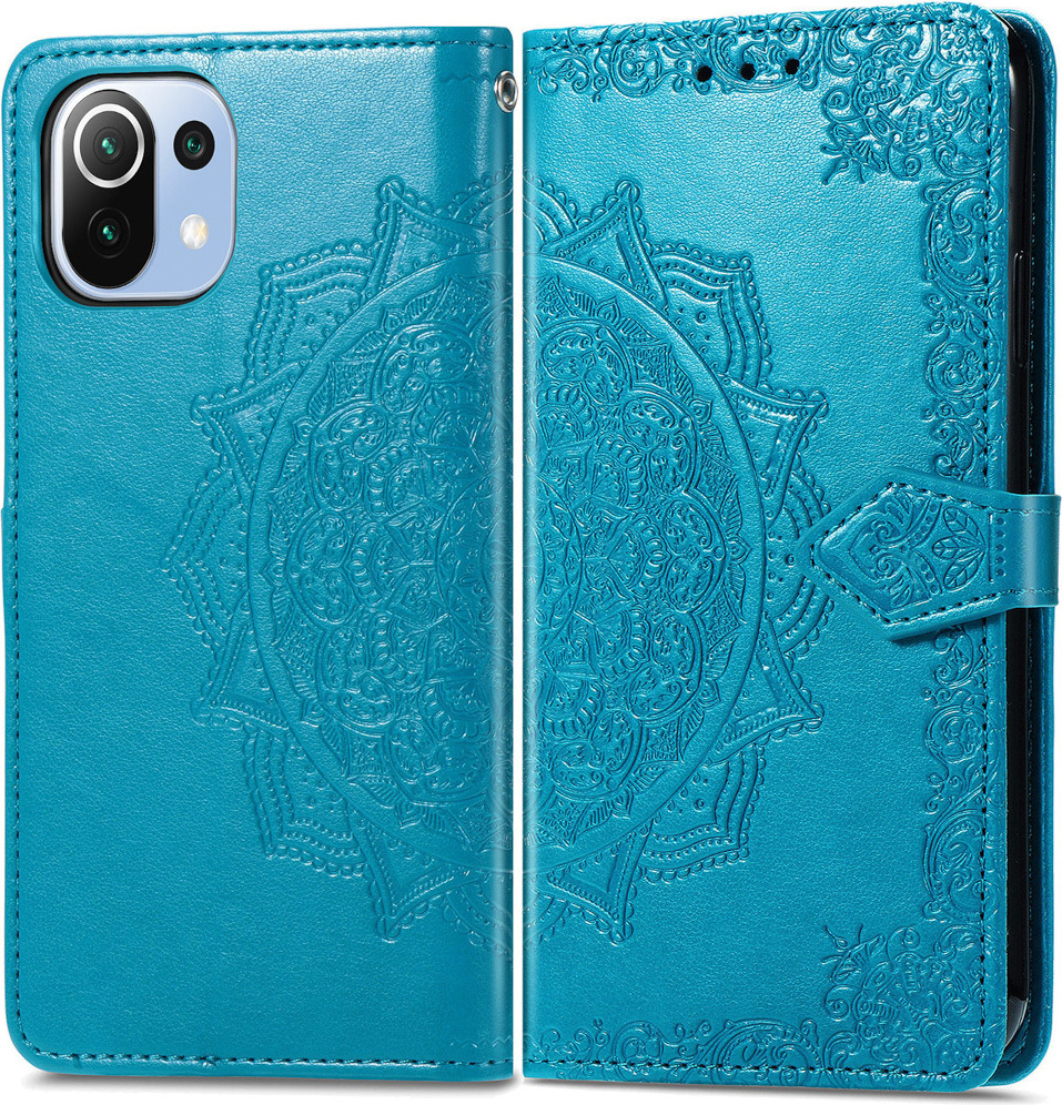 Xiaomi Mi 11 Lite/Xiaomi Mi 11 Lite/Xiaomi 11 Lite NE Hülle - Kunstleder - imoshion Klapphülle - Türkis XM11L51010205