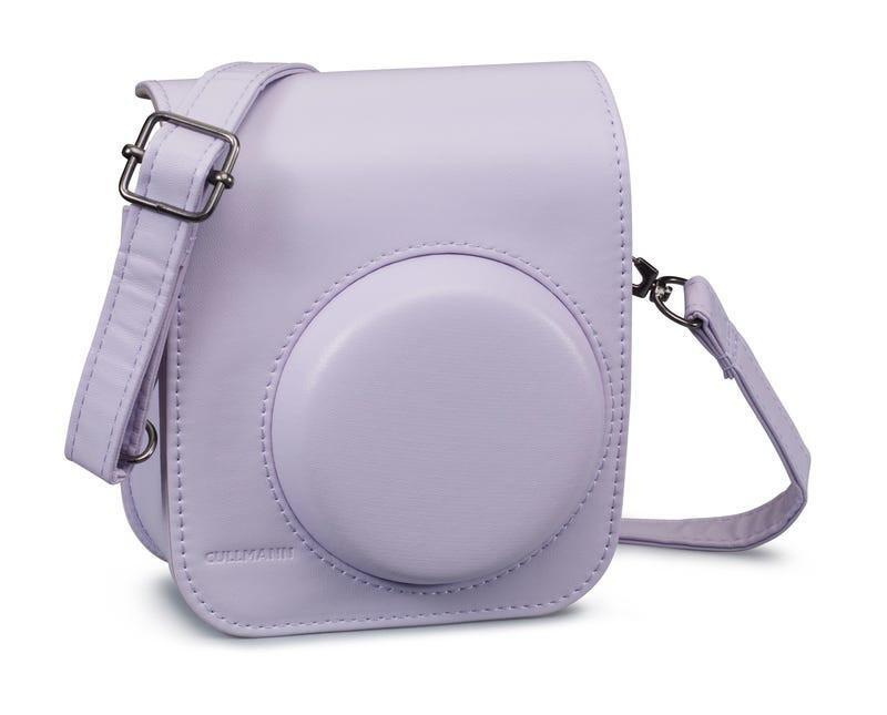 MUZIRI KINOKOO Tasche Für Fuji Instax Mini 12 – PU-Leder-Hülle Mit Verstellbarem Gurt, Lila Farbverlauf