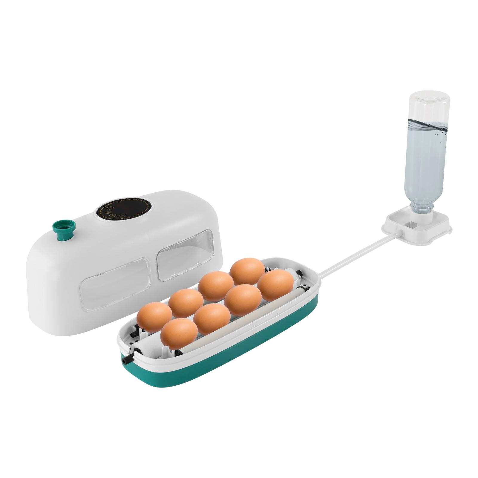 GreatDEshop2021 Eier Digitaler Inkubator, 8-Eier-Inkubator, Hühner-Eier-Inkubator, Brutkasten für den Hausgebrauch, zum Ausbrüten von Eiern YLBS4D-001500EU-WL