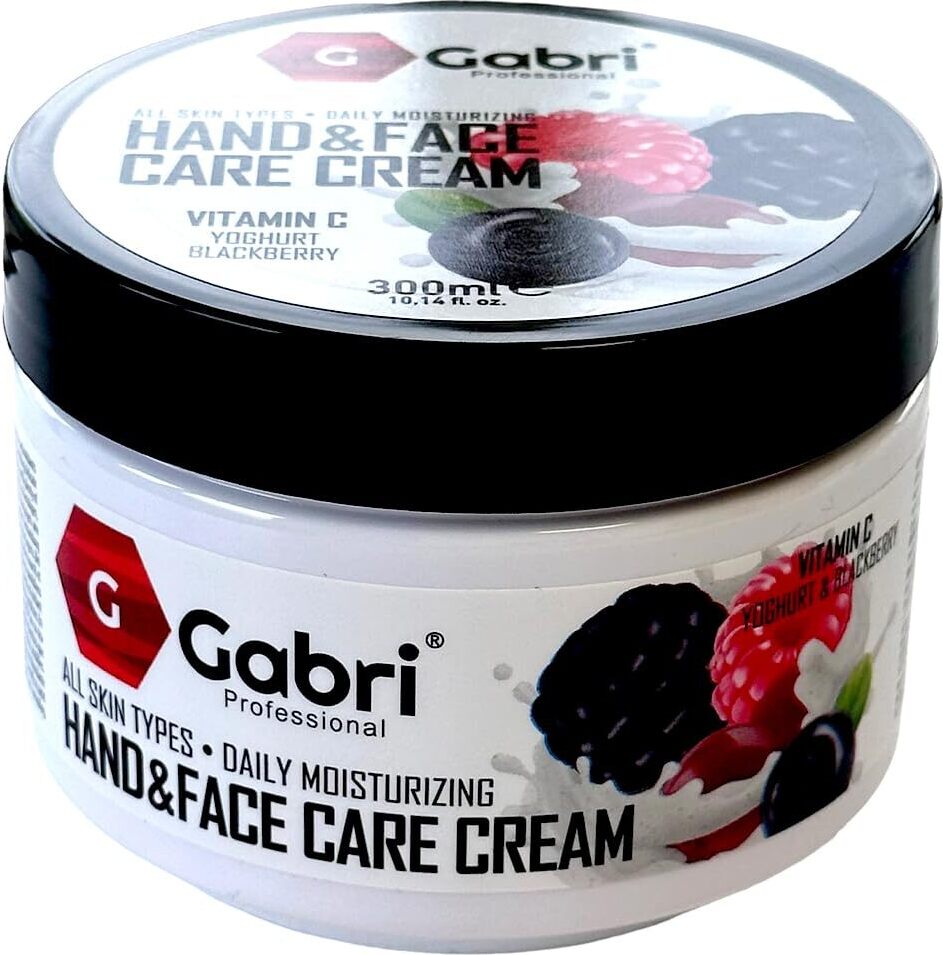 GABRI PROFESSIONAL - HAND- & GESICHTSPFLEGE-CREME JOGHURT & BROMBEERE 300 ml