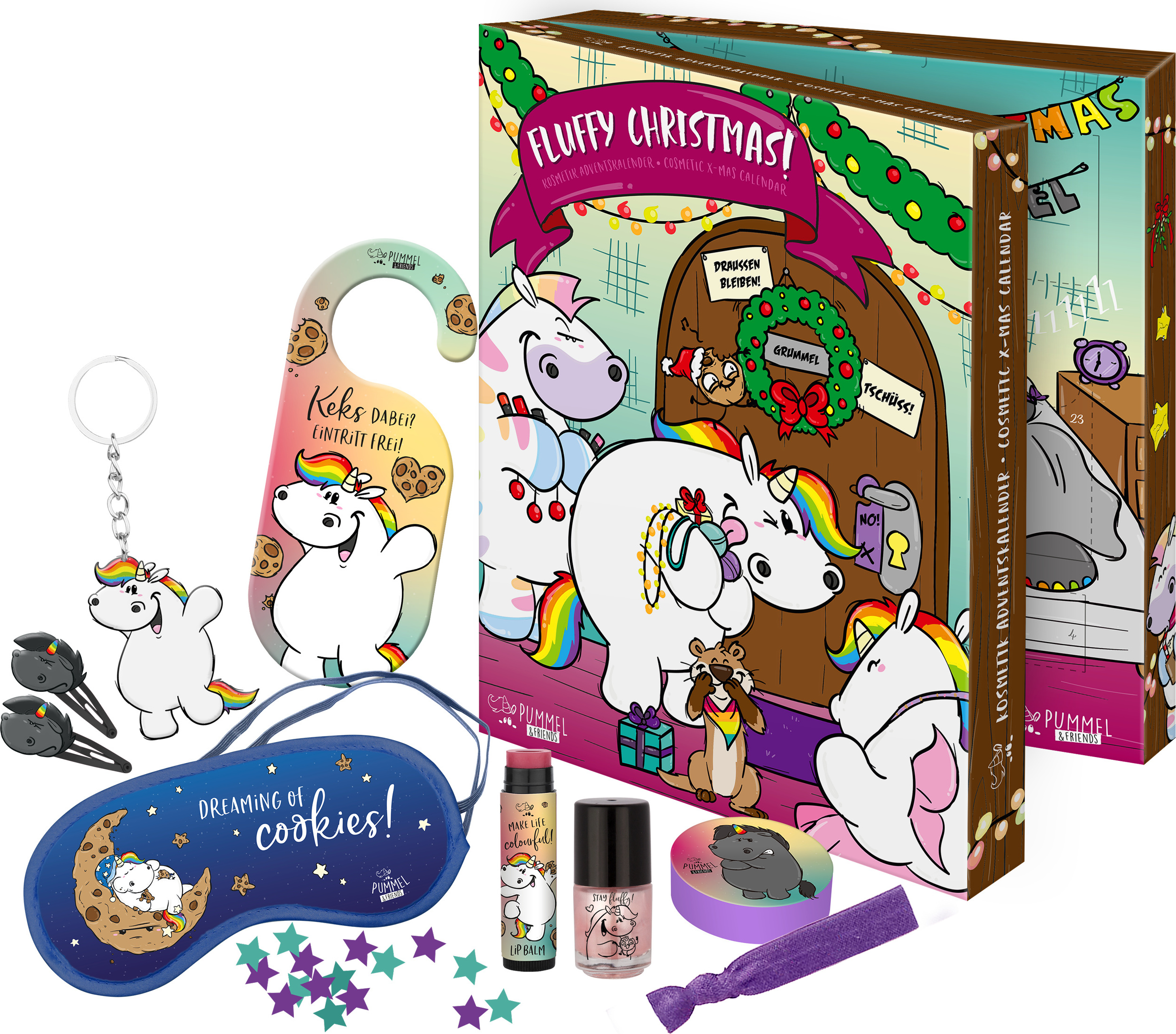 Adventný kozmetický kalendár Jednorožec a priatelia