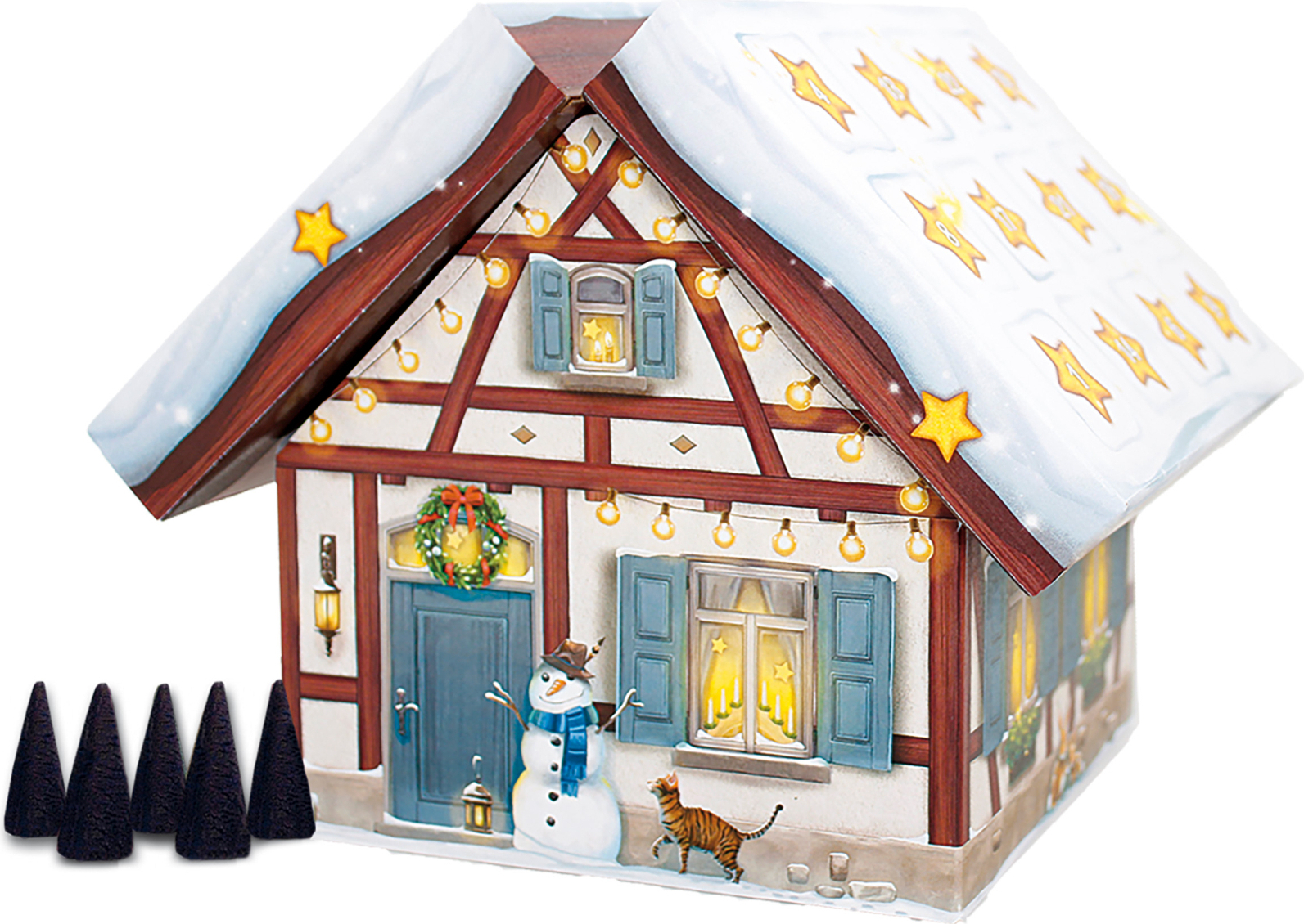 ROTH Räucherkerzen Adventskalender "Räucherhaus" 81207