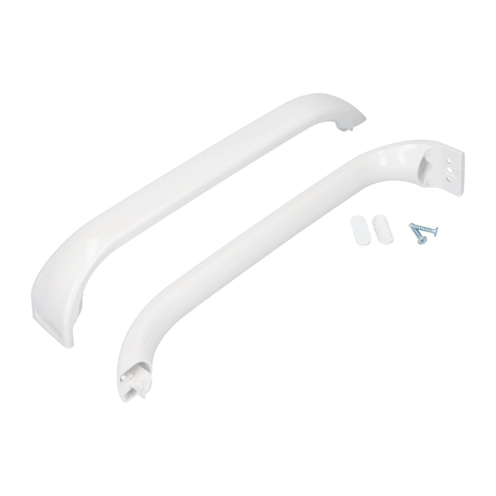 Kit Maniglie Bianche Per Porta Frigorifero E Congelatore Bosch Siemens - Ricambio Originale 00369542