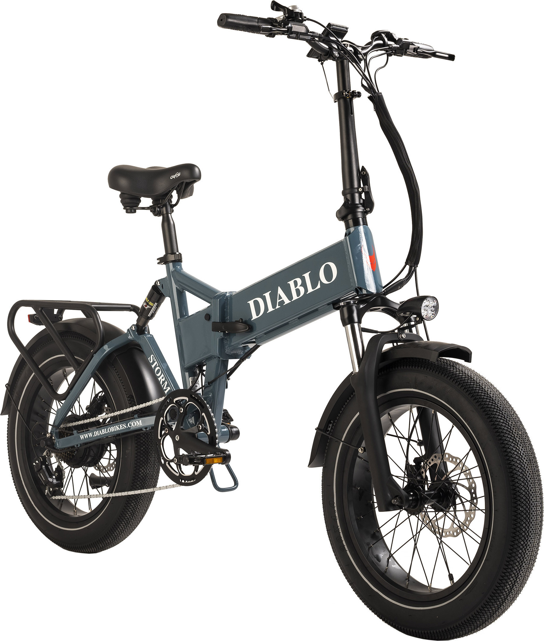 E-skladací bicykel kompaktný 20" Storm Diablo Bikes DIABLO Bikes , 494V