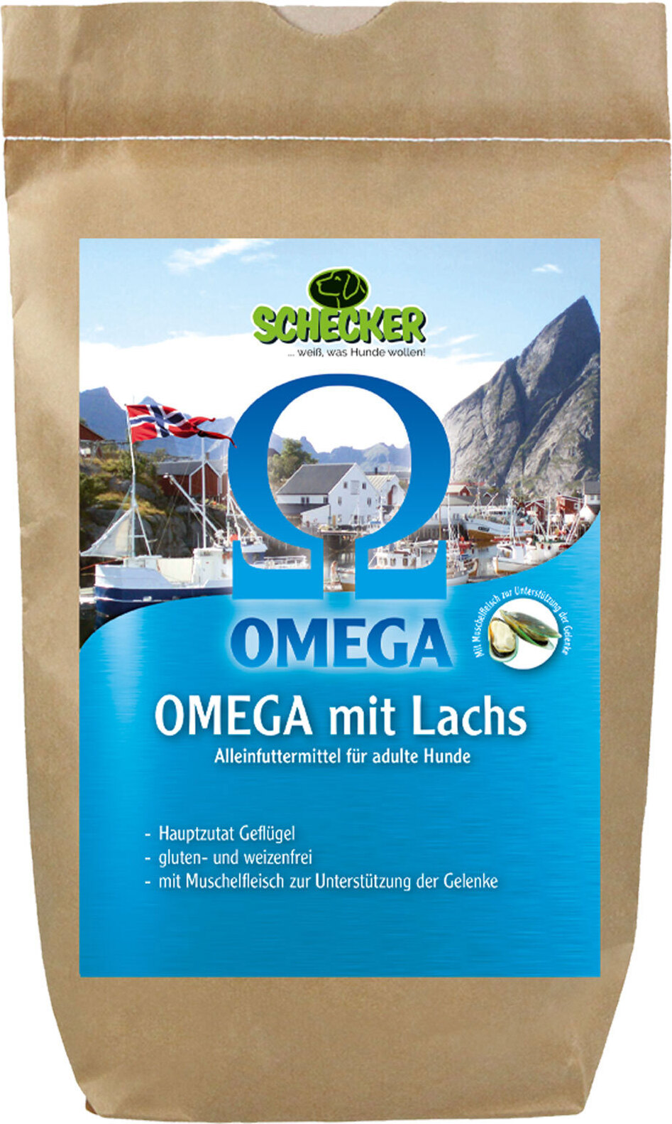 3 kg Schecker Omega 3 + 6 Lachs - Trockenfutter - weizenfrei - glutenfrei