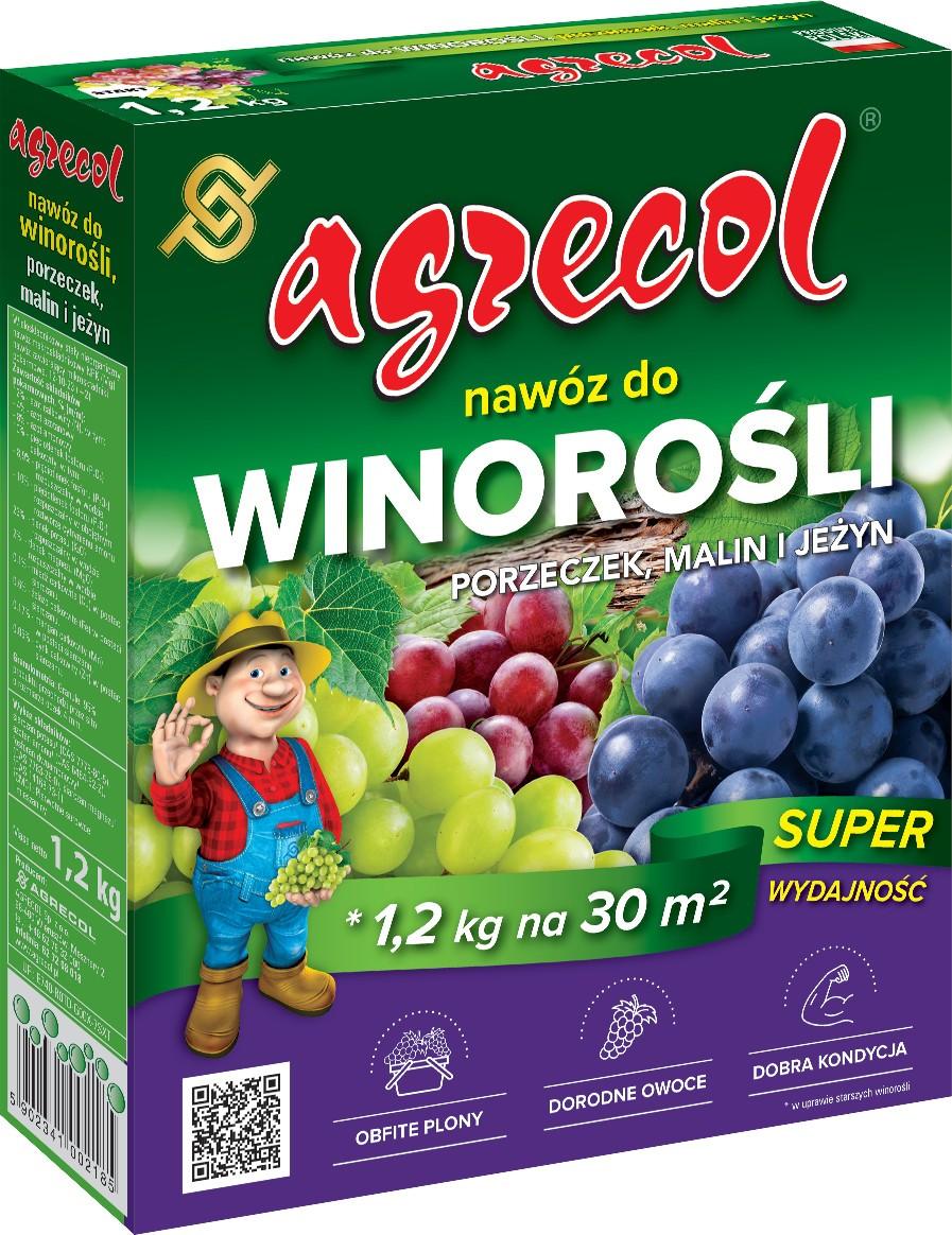Agrecol Dünger für Weinreben, Himbeeren, Johannisbeeren und Brombeeren 1,2 kg