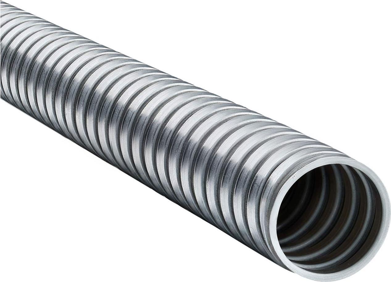 Flexa Furniture FLEXA SPR Metallschutzschlauch eingehaktes Profil blank AD 5,0mm, ID 3,0mm eingehaktes Profil, Mindestbiegeradius 11010101003