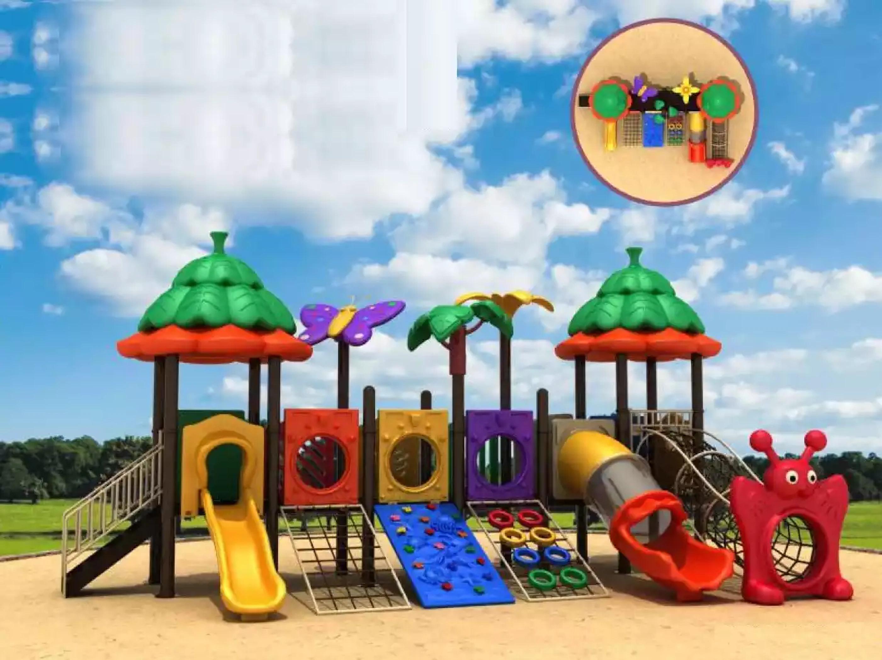 Xl Moebel Gmbh Unterhaltung für Kinder Bunter Spielplatz Unterhaltung Outdoor Neu JVM4069424747133