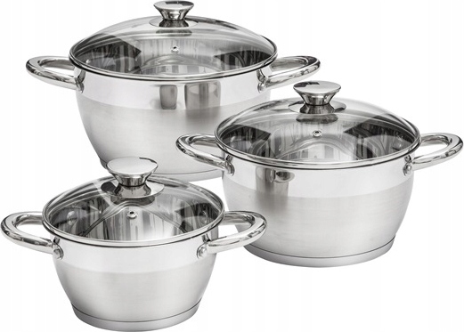 Dajar 6-teiliges Topfset aus Edelstahl Ehrgeiz 68883