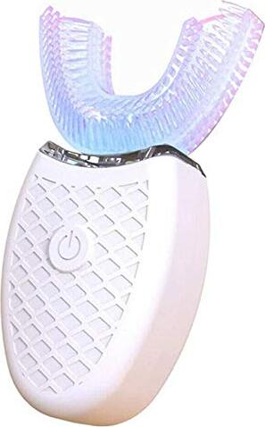 Elektrická ultrazvuková zubná kefka 360° Automatické čistenie v tvare písmena U pre deti Sonic Wireless (biela)