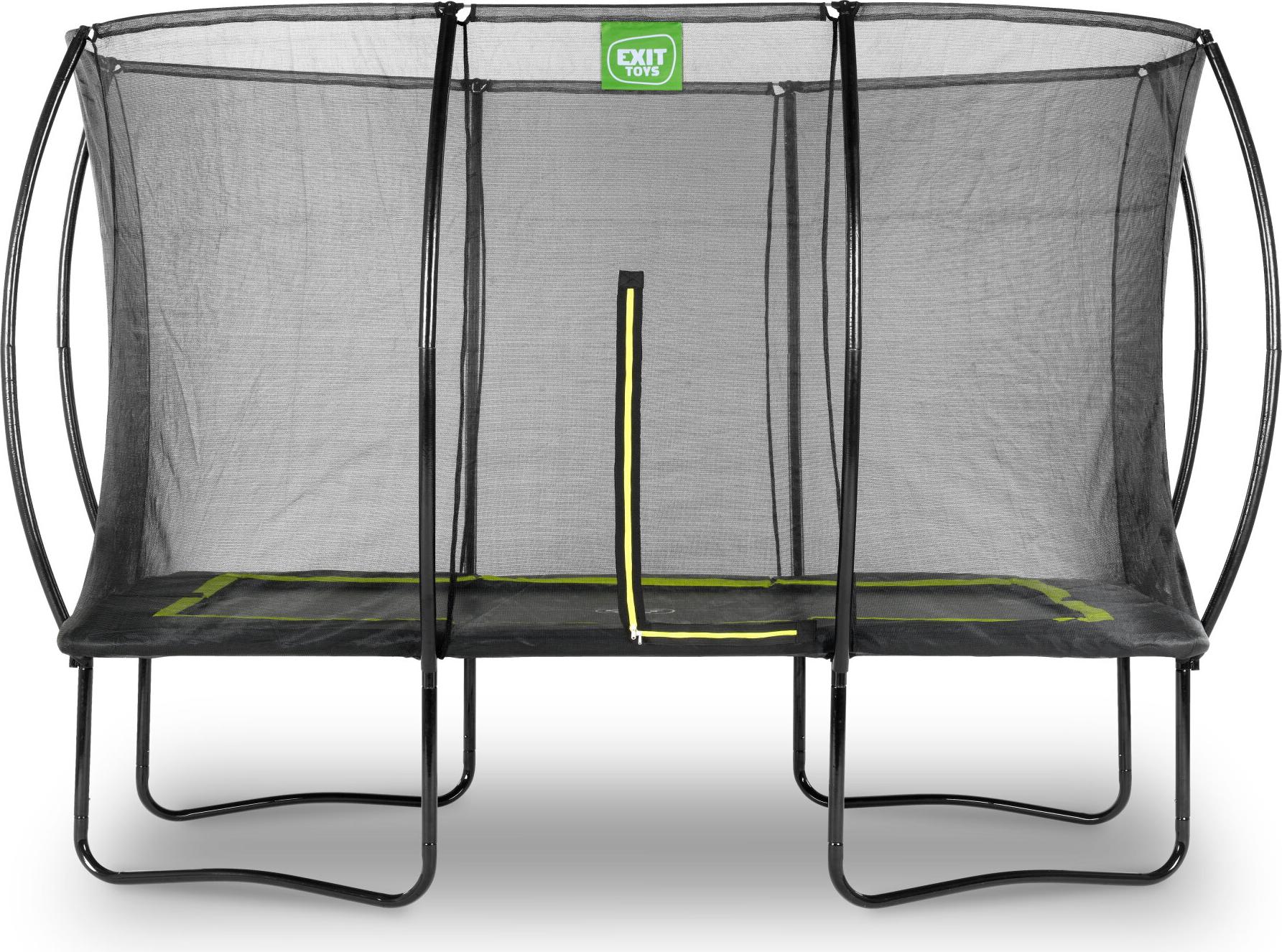 Trampolína EXIT Silhouette 244 x 366 cm, na nohách, obdĺžniková, pre deti, čierna