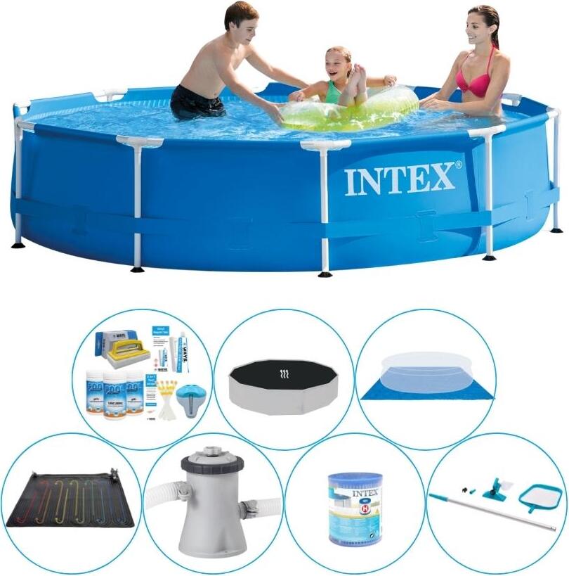 Intex Kovový rám 305x76 cm okrúhly - komfortný balík pre bazén
