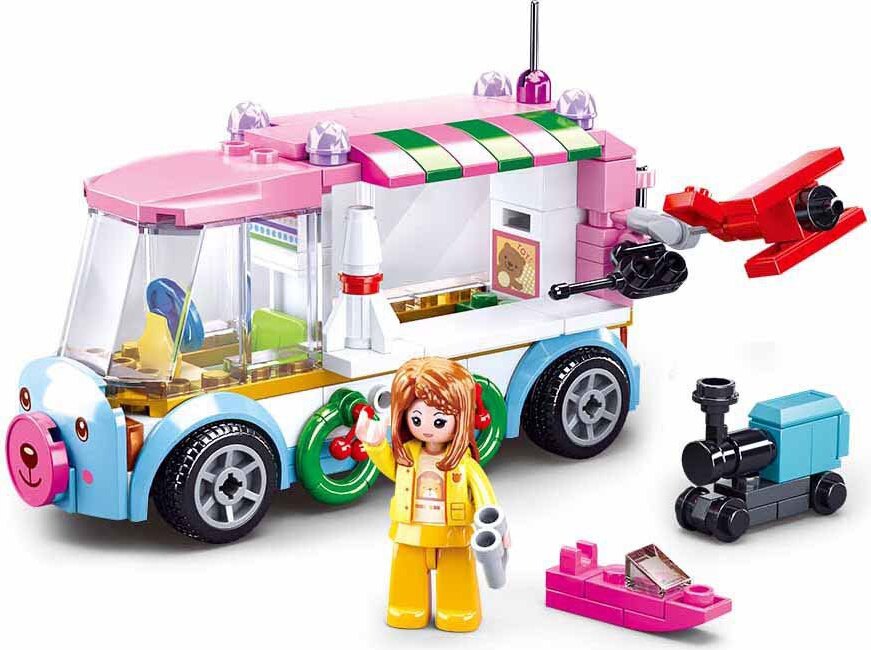 Sluban Stadt Frohes Neues Jahr Bus Konstruktionsspiel 143 Stücke Mehrfarbig Mehrfarbig One Size SL0889D