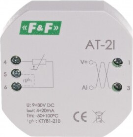 Analog Temperatur-Wandler AT-2I F&F Analoger Temperaturtransmitter 9÷30 V DC