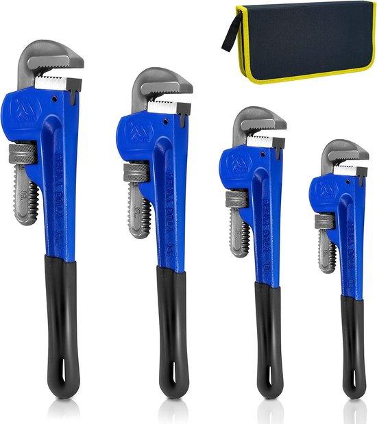 OEM Schwere Drehmomentschlüssel-Set - Wärmebehandelbar - Verstellbar - 8 10 12 14 Zoll - Weicher Griff - Transporttasche 2026
