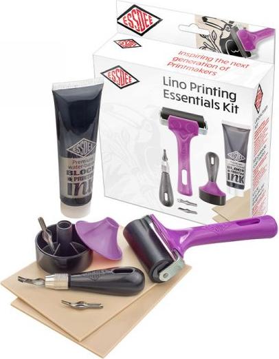 Essdee Block Printing Essentials Kit Set für grafische Techniken L3BPEK